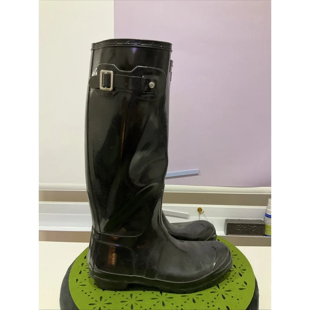 Hunter Original Tall Gloss Boots Black